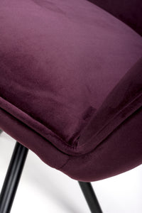 Utopia Velvet Dining Chair Maroon