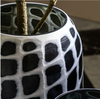 Valencia Handblown Carved Mono Glass Vase