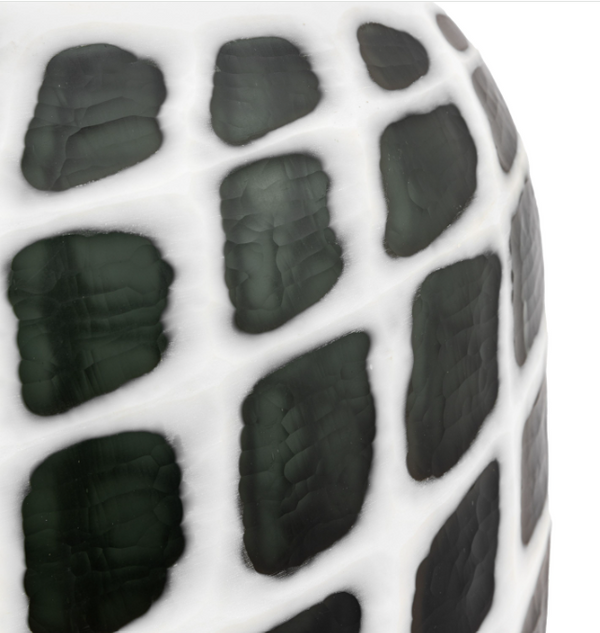 Valencia Handblown Carved Mono Glass Vase