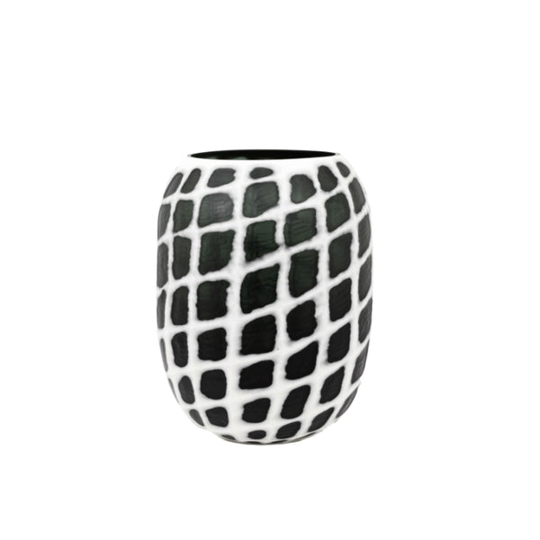 Valencia Handblown Carved Mono Glass Vase