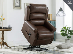 Walker Leather Rise & Recliner Chair