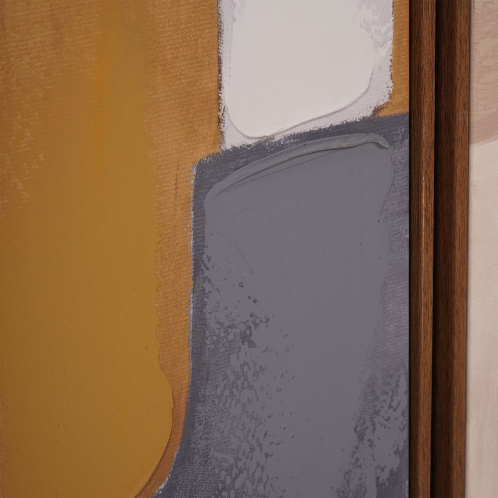 Modern Abstract Set of 2 Framed Canvas Wall Art 160x120cm