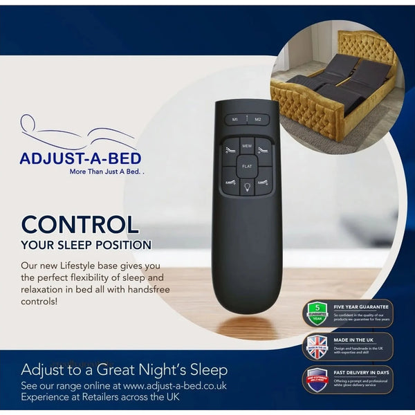 Adjust-a-bed 4ft6 Double Gel-Flex Pillow Top Adjustable Bed