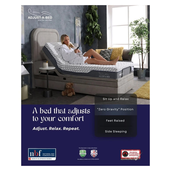 Adjust-a-bed 3ft Single Nova Adjustable Bed