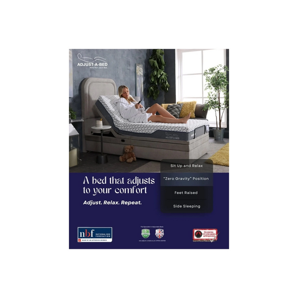 Adjust-a-bed 4ft Small Double Linden Adjustable Bed