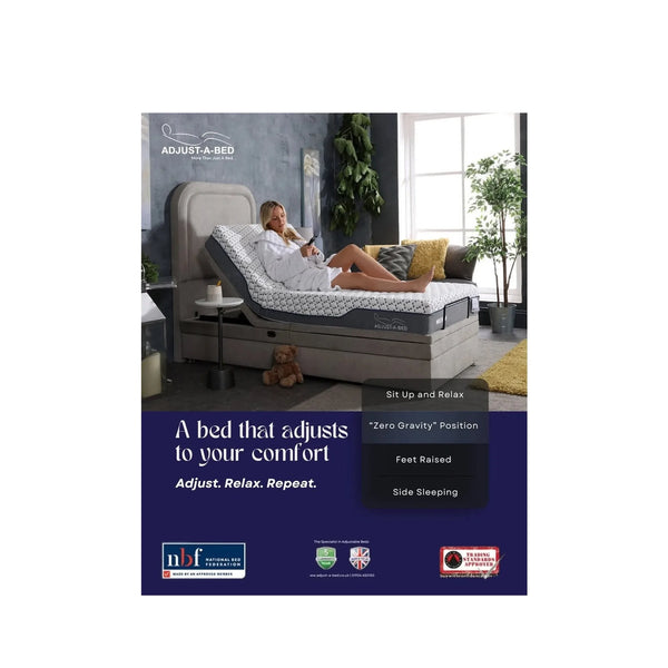 Adjust-a-bed 2ft6 Small Single Trilogy Adjustable Mattress for an Bed