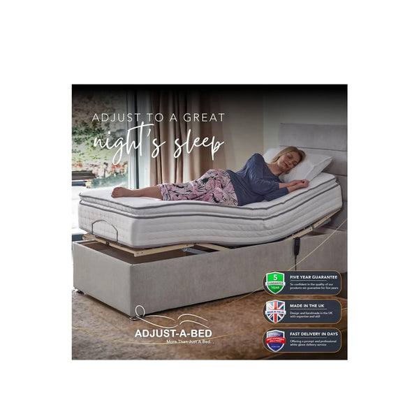 Adjust-a-bed 4ft Small Double Grandeur Natural 9000 Adjustable Bed