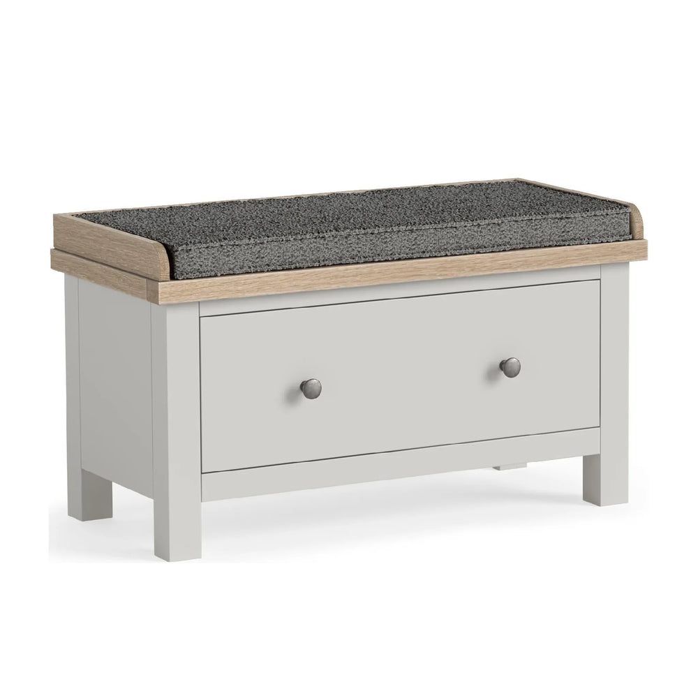 Meadow Brook Oak Bench with Drawer