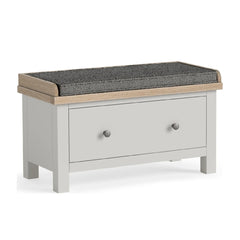 Meadow Brook Oak Bench with Drawer
