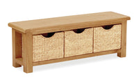Salford Bench With Baskets