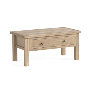 Meadow Brook Oak Coffee Table with Drawer