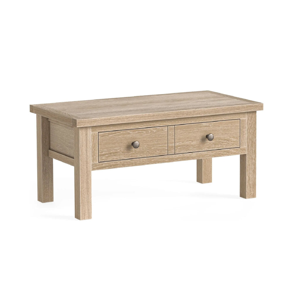 Meadow Brook Oak Coffee Table with Drawer