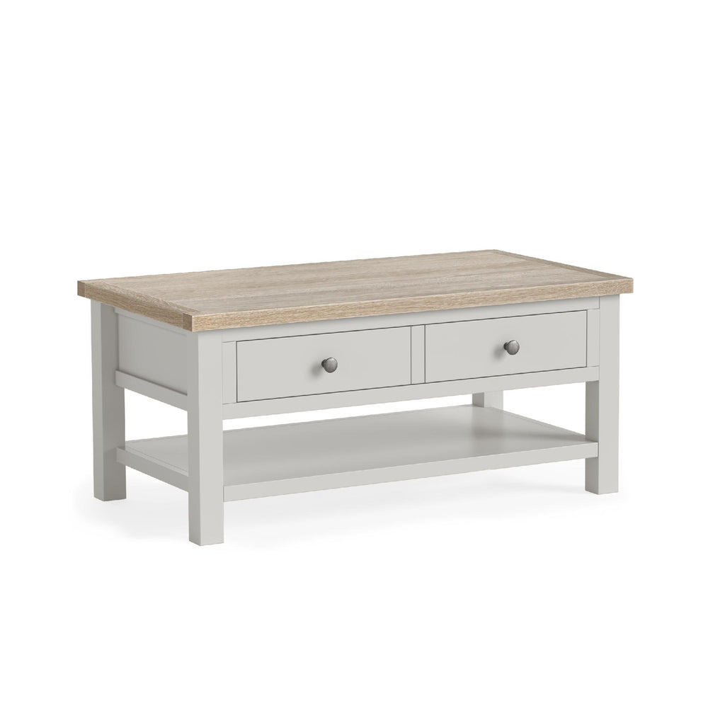 Meadow Brook Oak Coffee Table with Shelf