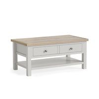 Meadow Brook Oak Coffee Table with Shelf
