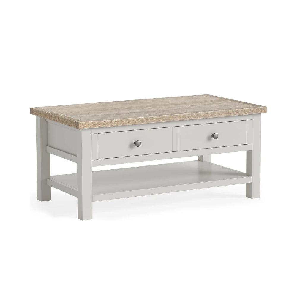 Meadow Brook Oak Coffee Table with Shelf