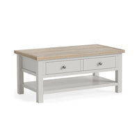Meadow Brook Oak Coffee Table with Shelf