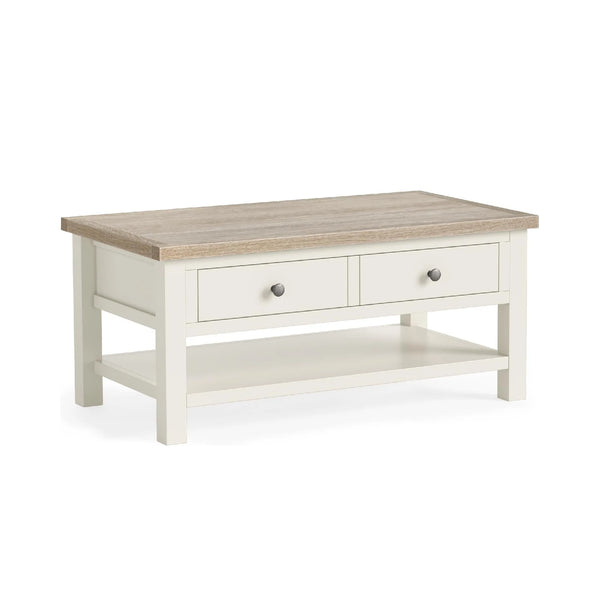 Meadow Brook Oak Coffee Table with Shelf
