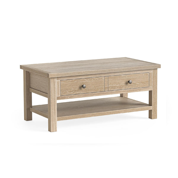 Meadow Brook Oak Coffee Table with Shelf