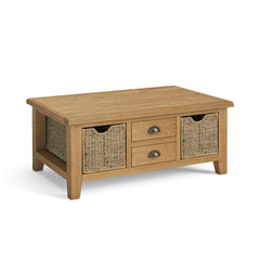 Bordeaux Large Coffee Table with Baskets