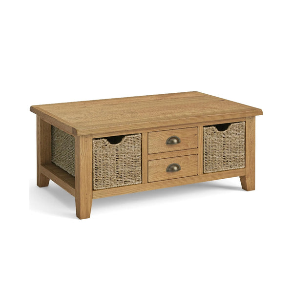 Bordeaux Large Coffee Table with Baskets
