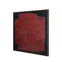 Strata Relief Textured Framed Canvas Wall Art