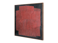 Strata Relief Textured Framed Canvas Wall Art