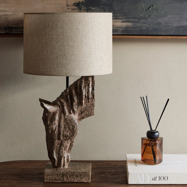 Delia Horse Lamp with Shade