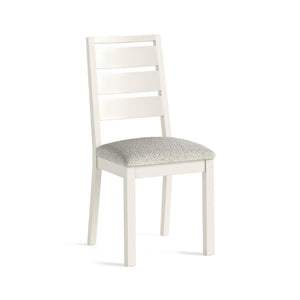Meadow Brook Oak Dining Chair - Boucle White
