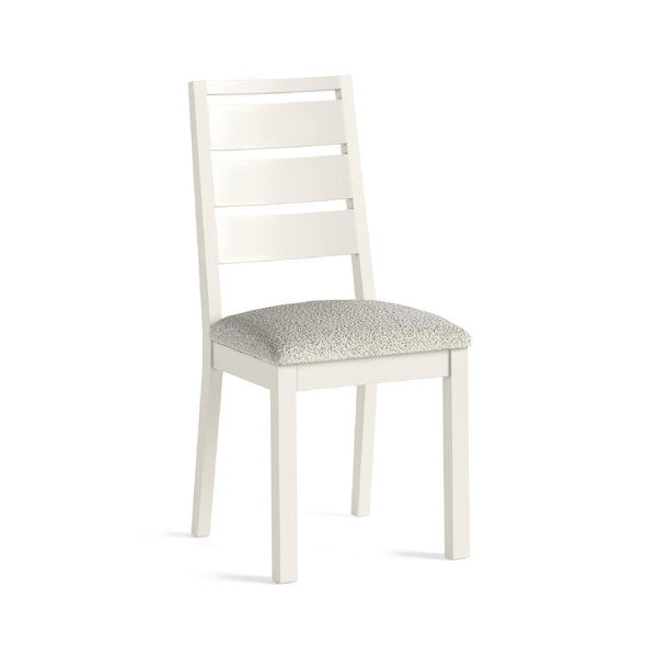 Meadow Brook Oak Dining Chair - Boucle White