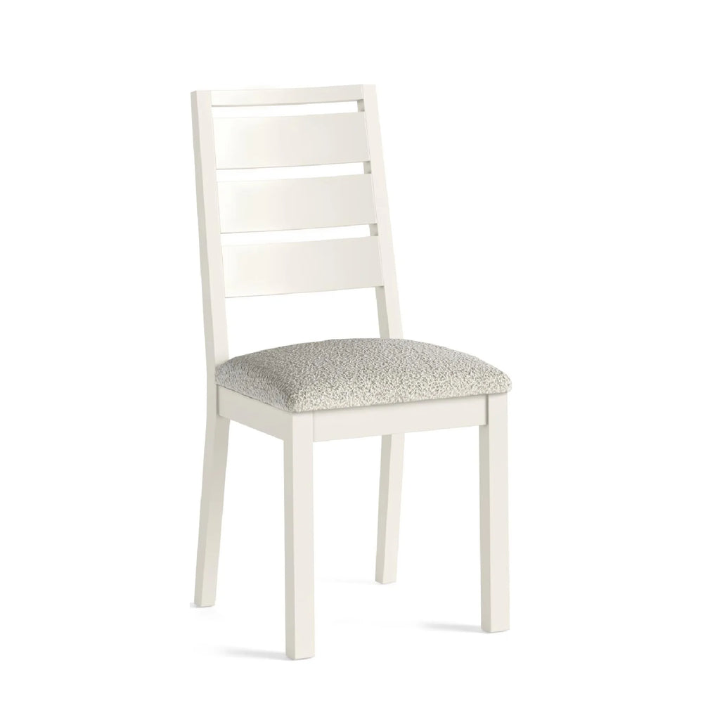 Meadow Brook Oak Dining Chair - Boucle White