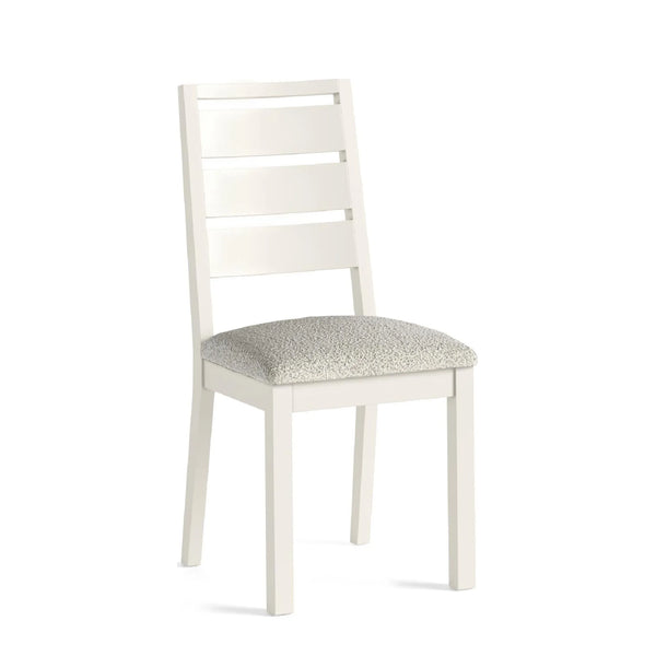 Meadow Brook Oak Dining Chair - Boucle White