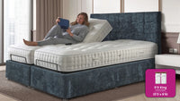 Adjust-a-bed 5ft (2 x 2ft6 Linked) King Size Grandeur Natural 3000 Adjustable Bed