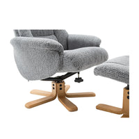 Felix Reclining Swivel Chair with Footstool