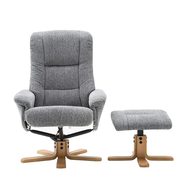 Felix Reclining Swivel Chair with Footstool