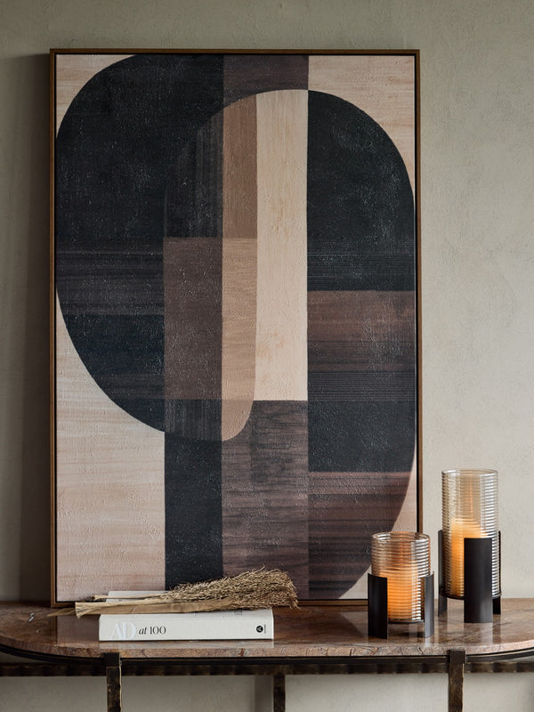 Forma Textured Framed Canvas Wall Art 80x120cm