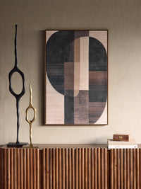 Forma Textured Framed Canvas Wall Art 80x120cm