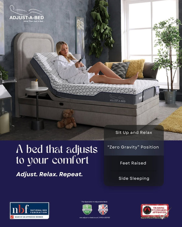 Adjust-a-bed 3ft6 Large Single Nova Mattress for an Adjustable Bed