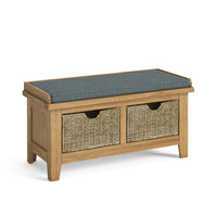 Bordeaux Hallway Bench with Basket
