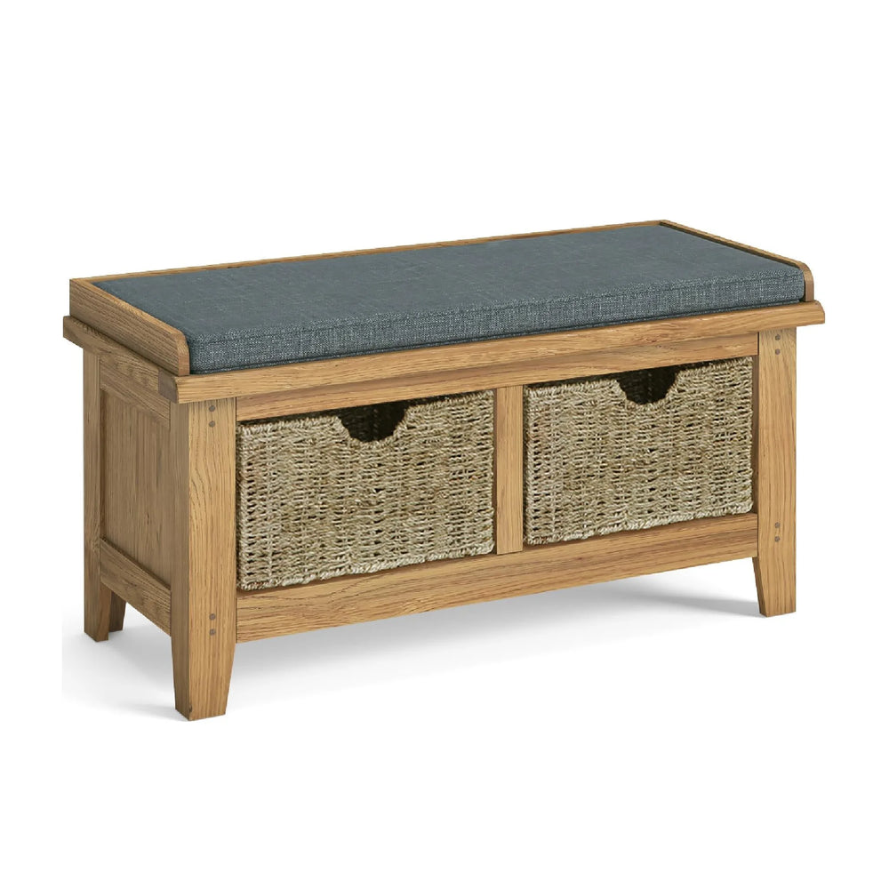 Bordeaux Hallway Bench with Basket