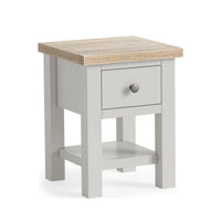 Meadow Brook Oak Lamp Table with Shelf