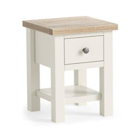 Meadow Brook Oak Lamp Table with Shelf