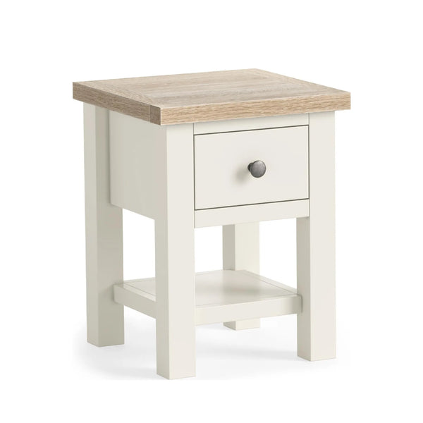 Meadow Brook Oak Lamp Table with Shelf