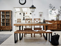 Nassau Round Dining Table - Solid Reclaimed Wood