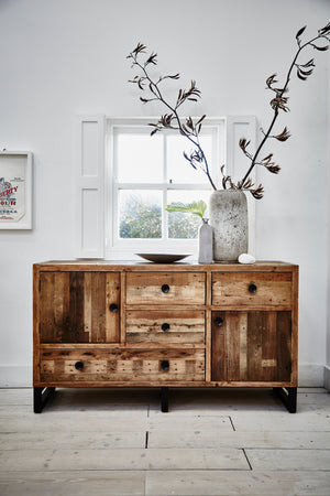Nassau Wide Sideboard - Solid Reclaimed Wood