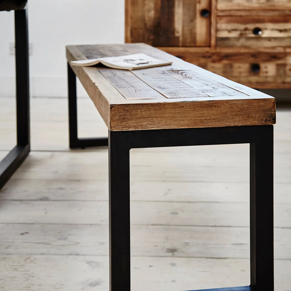 Nassau 140cm Bench - Solid Reclaimed Wood