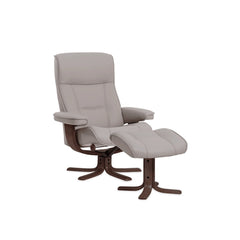 Nolan Scandinavian Recliner Leather Star Base