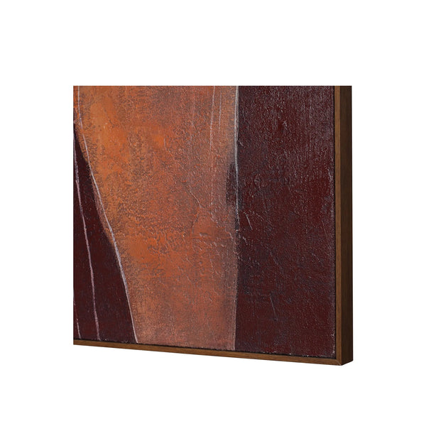 Stone Poise Heavy Textured Hessian Wall Art 120x90cm