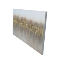 Abstract Golden Reeds Canvas Wall Art 150x75cm