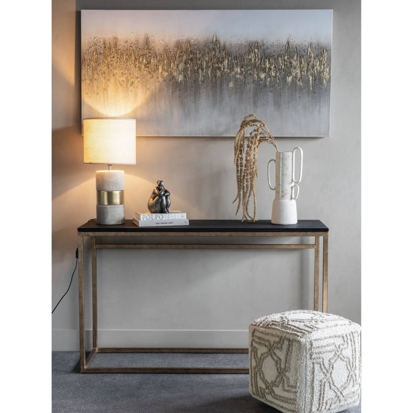Abstract Golden Reeds Canvas Wall Art 150x75cm