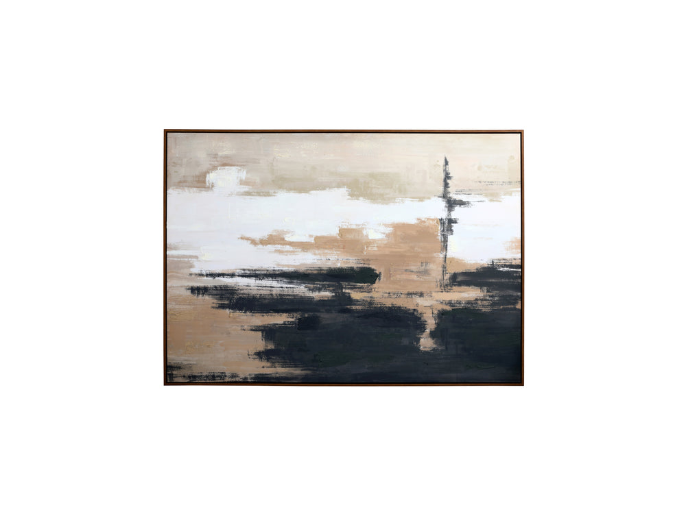 Sable Rise Hand Embellished Framed Canvas Wall Art 100x140cm